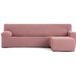 ECOMMERC3 Bankhoes voor chaise longue, kort hoekdeel rechts, roze