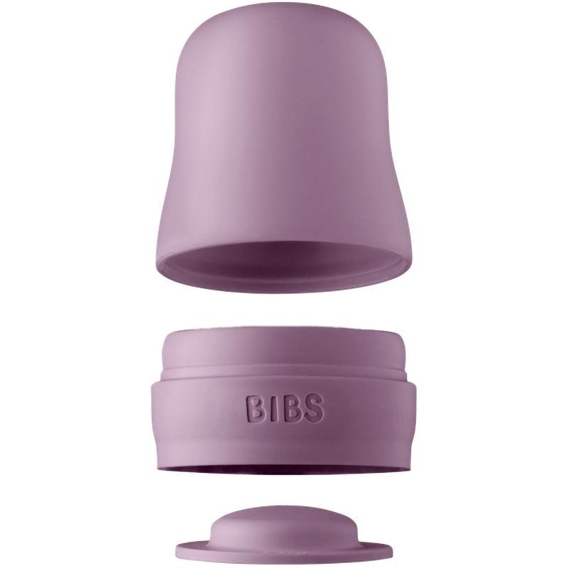 BIBS Baby Glass Bottle Set - BPA-vrij incl. sluiting, veiligheidssluiting en schroefdop - Compatibel met Bibs flessen (apart verkrijgbaar) - Mauve