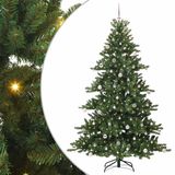 vidaXL Kunstmatige Hinged Kerstboom Groen 240 cm PVC en Staal