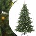 vidaXL Kunstmatige Hinged Kerstboom Groen 240 cm PVC en Staal