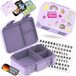 BEARFOOT Compacte Broodtrommel bentobox good vibes BPA-vrij & lekvrij 650ml paars