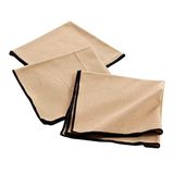 Douceur d'Intérieur, 3 servetten (40 x 40 cm) Mistraline beige, gerecycled katoen