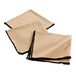 Douceur d'Intérieur, 3 servetten (40 x 40 cm) Mistraline beige, gerecycled katoen