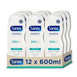 Sanex Neutrale vochtinbrengende douchegel, 600 ml, 12 stuks