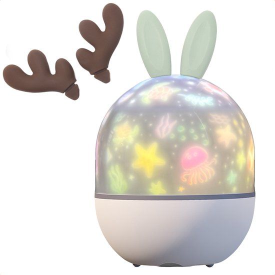 imoshion Sterren Projector - Met Bluetooth Speaker en 10 Projectierolletjes - Sterrenhemel Nachtlampje Kinderen