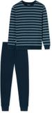 uncover by SCHIESSER Schiesser Uncover Heren Lange Pyjama Nachtblauw