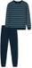 uncover by SCHIESSER Schiesser Uncover Heren Lange Pyjama Nachtblauw