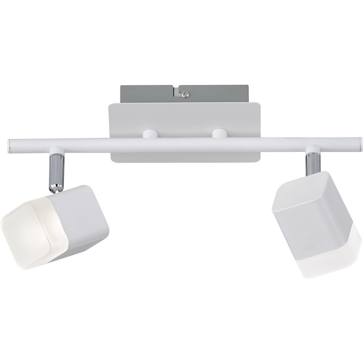 BES LED LED Plafondspot - Trion Ribon - 8W - Warm Wit 3000K - 2-lichts - Rechthoek - Mat Wit - Aluminium