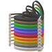 1aTTack.de 5m CAT6 Platte kabel RJ45 1000 Mbit, 10 stuks - 10 kleuren