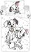 Disney 101 Dalmatiërs Housse de couette bébé, Spots - 135 x 100 cm - Coton