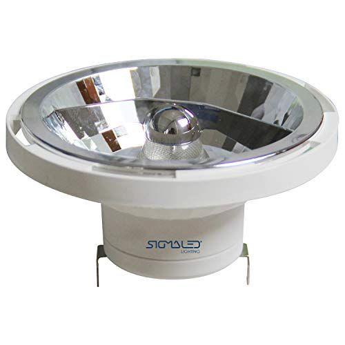 Sigmaled lighting LED-spot AR11, G53, 14 W (= 110 W halogeen), 1000 lumen, warmwit ledlicht 3000 K, 12 V AC/DC, laag verbruik binnen.
