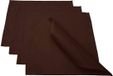 Lemos Home Placemat 4 stuks ca. 46 x 36 cm van katoen (donkerbruin)