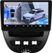 Happiq Autoradio avec Bluetooth - Carplay - Pour Peugeot 107/ Toyota Aygo & Citroën C1 (2005-2014) - Convient aux Apple et Android - Stéréo - Navigation - Système de navigation voiture