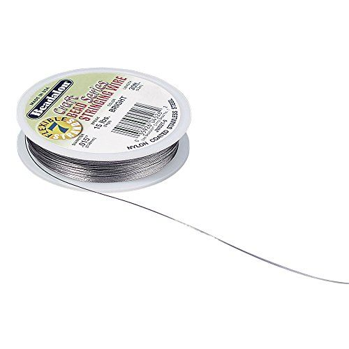 RAYHER 2100522 Sieradendraad, 0,38 mm diameter, met kunststof ommanteld, spoel 9,2 m, zilver