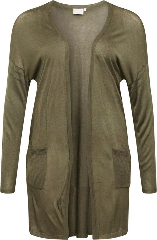 Kaffe Curve KCsandy Vest - Donkergroen - Maat S - Dames