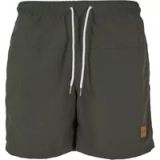 Urban Classics Block Swimshort - Olijfgroen - Heren