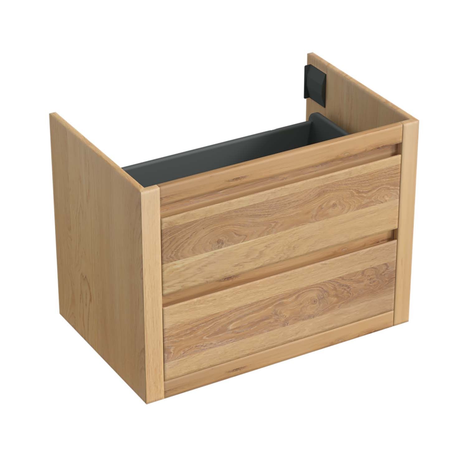 Forzalaqua Gela Onderkast - 80x51x60 cm - 2 Softclose Lades - Eiken Smoke
