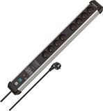 Brennenstuhl Premium-Protect-Line stekkerdoos met overspanningsbeveiliging 8-voudig 3m zilver/zwart