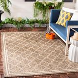 Safavieh CY6918 In- en outdoortapijt CY6918 120 x 180 cm Bruin/beige