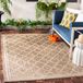 Safavieh CY6918 In- en outdoortapijt CY6918 120 x 180 cm Bruin/beige