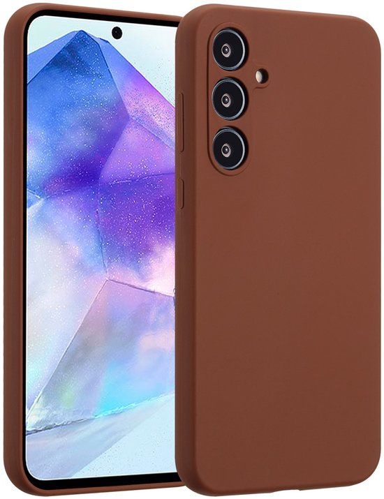 Accezz Liquid Silicone Backcover voor de Samsung Galaxy A55 - New Tea Brown
