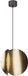 Osram DECOR Gevouwen Globe Hanglamp E27, 380mm, Goud, Staal