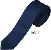 Sol's Gatsby Stropdas Marineblauw Effen One Size Volwassenen