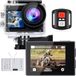 icefox Action Cam 4K onderwatercamera, waterdicht, 40 m, Ultra HD, 20 MP, camera, 170 graden, ultra-groothoek, wifi-camcorder, EIS-stabilisatie, met dual 1350 mAh accu