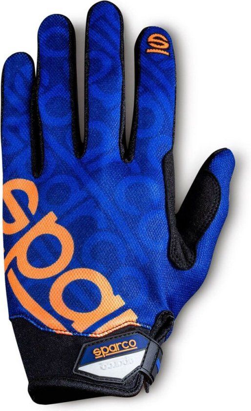 Sparco MECA 3 Handschoenen - Blauw/Oranje - Maat S
