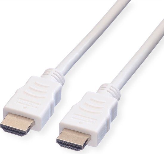 VALUE HDMI High Speed Cable met Ethernet M-M, wit, 3 m