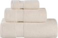 Superior Collection Zero Twist handdoeken, 100% katoen, superzacht, absorberend, ivoorkleurig, 3 stuks