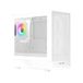 Noua Nexus PH200, compacte MicroATX gaming-behuizing, PWM ARGB, Micro Tower met USB 3.0 en TYPE-C, frontnet en zijkanten van gehard glas, wit