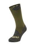 SEALSKINZ Raynham Waterdichte halflange sokken voor alle seizoenen, waterdicht, voor alle seizoenen, uniseks (1 stuk), Olijf/Grijs Heather