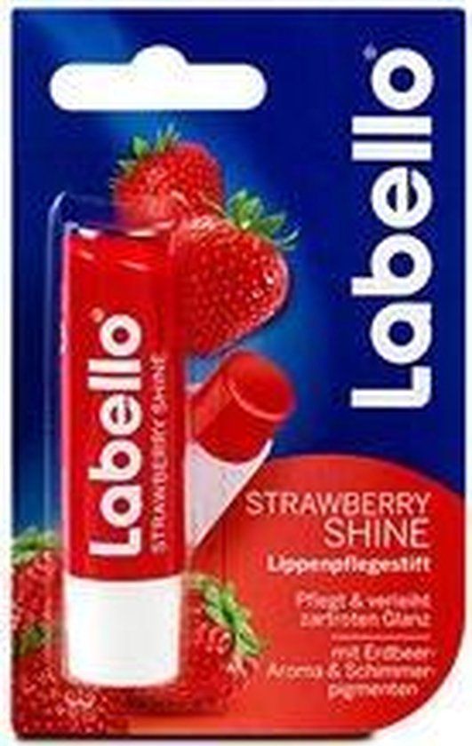 Labello Strawberry Shine Caring Lip Balm - 48g