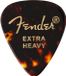 Fender 351 Vorm Schildpad Schelp Picks Van Celluloid Extra Zwaar 12-Pack Set