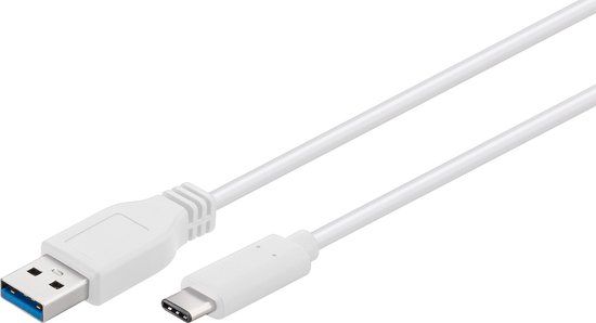 Goobay USB-C naar USB3.0 Kabel - 0.5m - Wit - 10 stuks