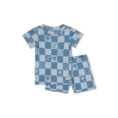 Feetje shortama Chase Check blauw