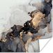 Poster - Marbre - Or - 30x30 cm - Moderne - Noir