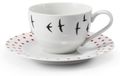 Leander Šálek s podšálkem, český porcelán, 200 ml, BeFree, červená