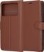 Techsuit Hoesje geschikt voor Xiaomi Poco X6 Pro - Leather Folio Book Wallet Case - Brun