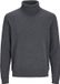 JACK&JONES PLUS - JJEBASIC KNIT ROLL NECK PLS - Hommes - Pull en maille - Gris foncé chiné - 3XL