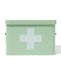 HEMA Boîte À Médicaments 23 X 14,5 X 16 Cm En Métal Vert Clair
