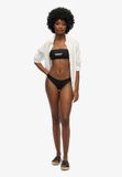 Superdry Logo Bandeau Bikinitop Zwart L Femme
