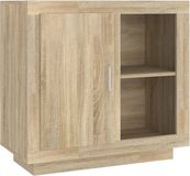 vidaXL Dressoir Sonoma-eikenhout, 80x40x75 cm