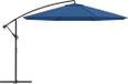 Maison Exclusive - Parasol de jardin avec mât en acier, 350 cm, bleu