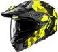 HJC i80 Roki Zwart Geel Adventure Motorhelm - Maat M