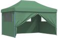 vidaXL Partytent, 279 x 410 x 315 cm, Groen, Oxford Stof