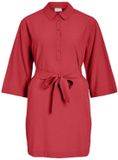 Vila Jurk Viprisilla 3/4 Loose Shirt Dress/vo 14113576 Hibiscus Dames Maat - 42