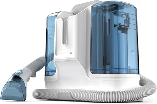 Rivenara Tapijtreiniger, stofzuiger, stoffen, banken, 450 W, voor het drogen en zuigen van water, reiniger voor banken, tapijten, gestoffeerde meubels, trappen en auto's, voor het reinigen van meubels
