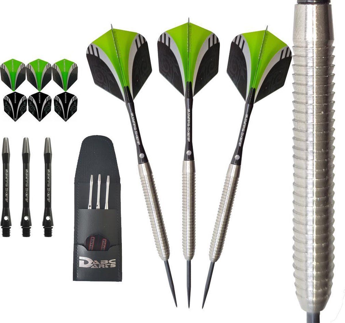 ABC Darts Sharkgrip Savage Dartpijlen - 23 gram - Zilver - Metaal - 8719322211088